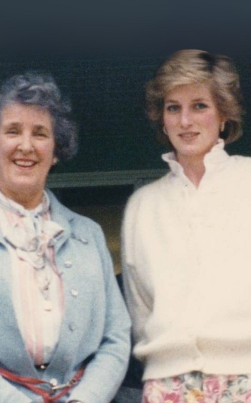Veronica Milner standing next to Princess Diana